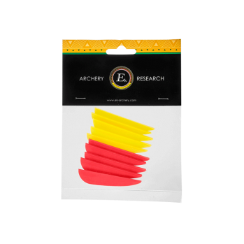 EK Archery Yellow/Red Vanes - Pack of 10